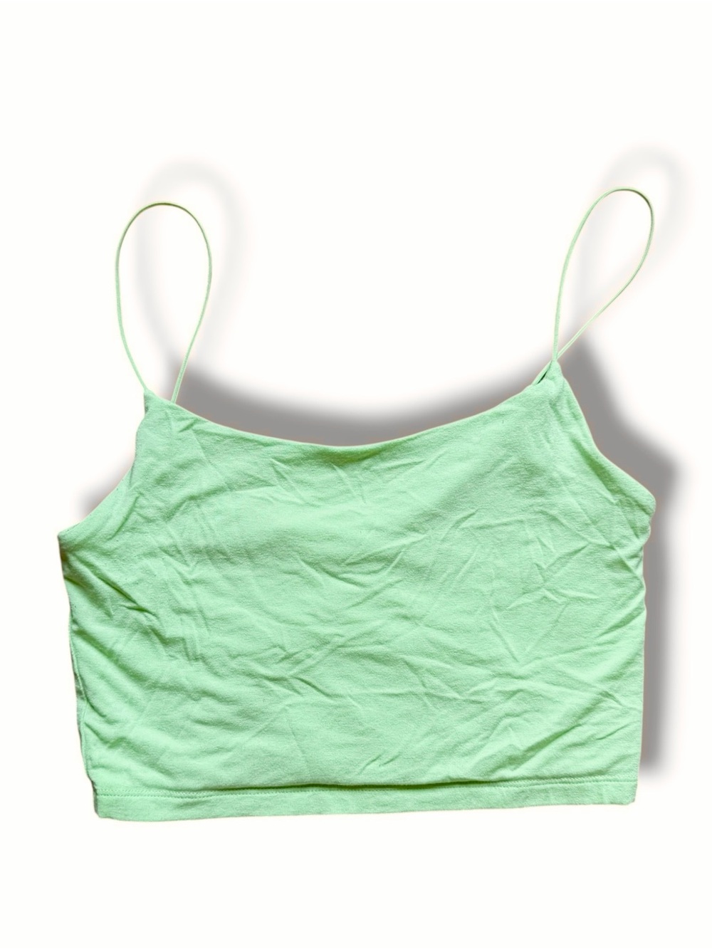 Aritzia Wilfred Free Tiny Tank Top Green Size S Lime Green